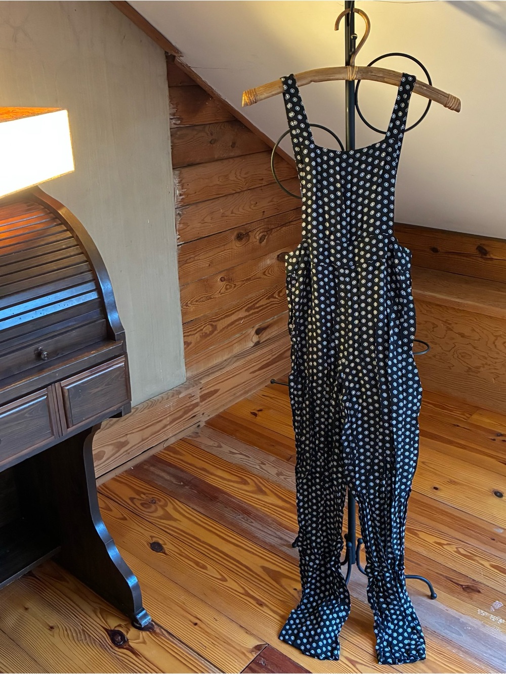 Sky and Sparrow Black Polka Dot Jumpsuit, EUC, XS